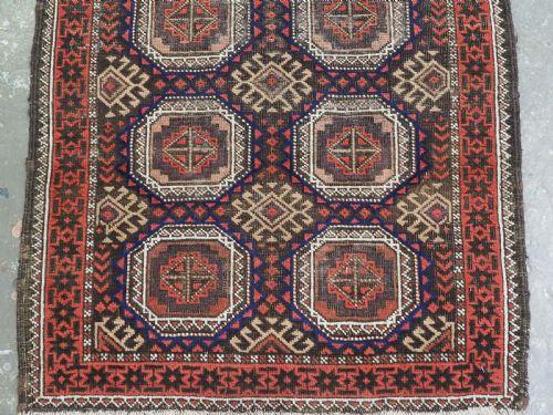 ANTIQUE SALAR KHANI BALUCH RUG KHORASAN REGION CIRCA 1900 - ADDITIONAL PHOTO 4