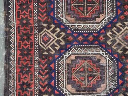 ANTIQUE SALAR KHANI BALUCH RUG KHORASAN REGION CIRCA 1900 - ADDITIONAL PHOTO 6