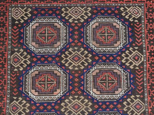 ANTIQUE SALAR KHANI BALUCH RUG KHORASAN REGION CIRCA 1900 - ADDITIONAL PHOTO 7