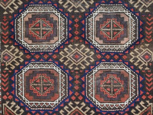 ANTIQUE SALAR KHANI BALUCH RUG KHORASAN REGION CIRCA 1900 - ADDITIONAL PHOTO 8
