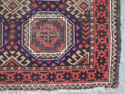 ANTIQUE SALAR KHANI BALUCH RUG KHORASAN REGION CIRCA 1900 - ADDITIONAL PHOTO 9
