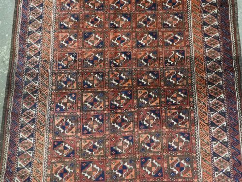 ANTIQUE BALUCH RUG KHORASAN REGION GREAT CONDITION CIRCA 1900 - ADDITIONAL PHOTO 3