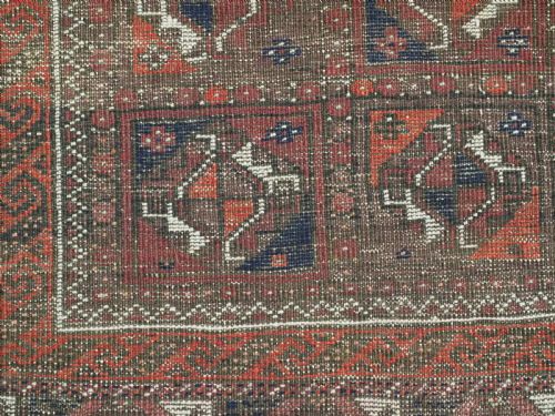 ANTIQUE BALUCH RUG KHORASAN REGION GREAT CONDITION CIRCA 1900 - ADDITIONAL PHOTO 10