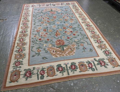 fig 1. ANTIQUE BESSARABIAN KILIM, BEAUTIFUL BASKET DESIGN, OUTSTANDING CONDITION, LATE 19TH CENTURY.