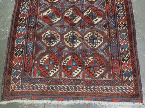 ANTIQUE MAHDAD KHANI BALUCH RUG OF LARGE SIZE CIRCA 1900 - ADDITIONAL PHOTO 6