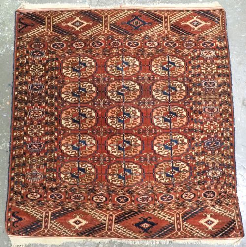 Antique Tekke Turkmen Dowry Rug, Very Soft Wool, Great Colour, Circa 1880 or Earlier.