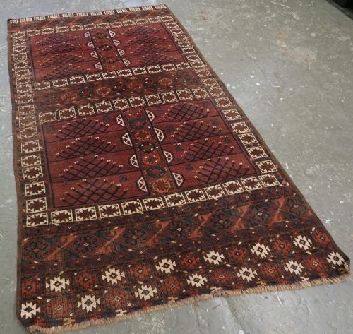 ANTIQUE ERSARI TURKMEN ENSI RUG EXCELLENT COLOURS CIRCA 1870 OR EARLIER - ADDITIONAL PHOTO 1