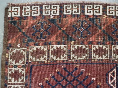 ANTIQUE ERSARI TURKMEN ENSI RUG EXCELLENT COLOURS CIRCA 1870 OR EARLIER - ADDITIONAL PHOTO 4