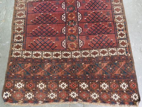 ANTIQUE ERSARI TURKMEN ENSI RUG EXCELLENT COLOURS CIRCA 1870 OR EARLIER - ADDITIONAL PHOTO 5