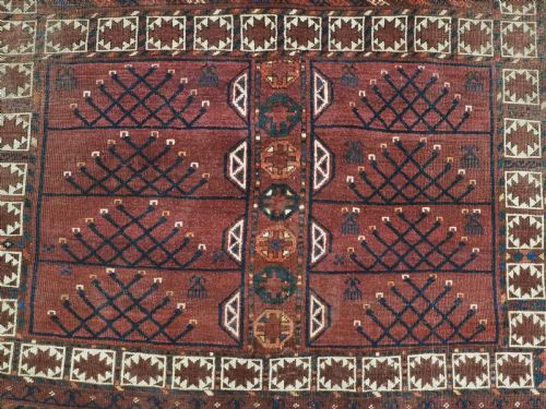 ANTIQUE ERSARI TURKMEN ENSI RUG EXCELLENT COLOURS CIRCA 1870 OR EARLIER - ADDITIONAL PHOTO 10