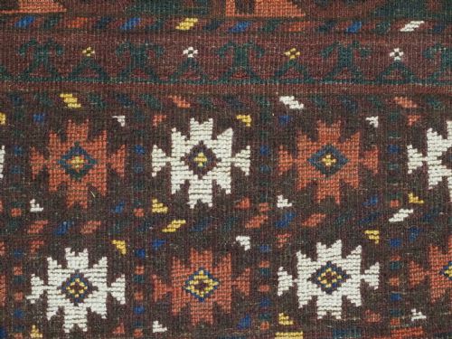 ANTIQUE ERSARI TURKMEN ENSI RUG EXCELLENT COLOURS CIRCA 1870 OR EARLIER - ADDITIONAL PHOTO 14