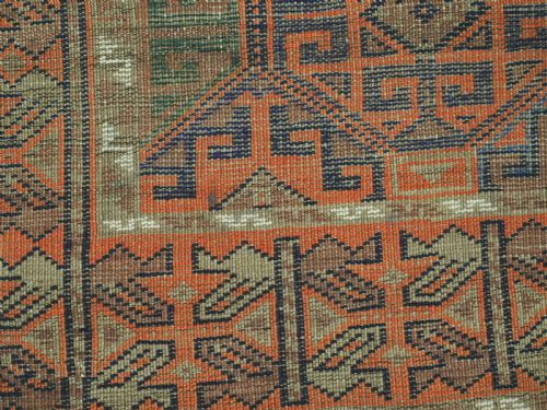 ANTIQUE BAHLULI BALUCH OR TIMURI RUG WESTERN AFGHANISTAN COLOURFUL SMALL RUG CIRCA 1880 - ADDITIONAL PHOTO 11