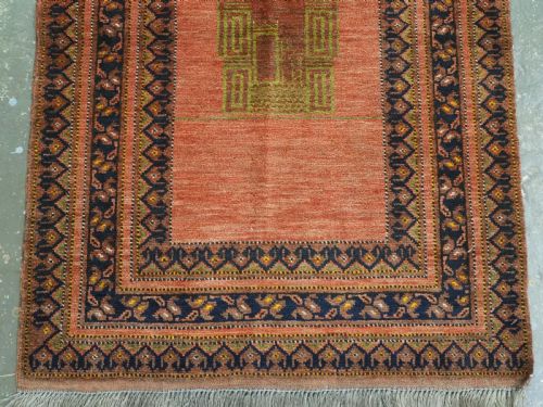ANTIQUE QARQEEN AFGHAN TURKMEN PRAYER RUG SUPERB CONDITION CIRCA 1920 - ADDITIONAL PHOTO 3