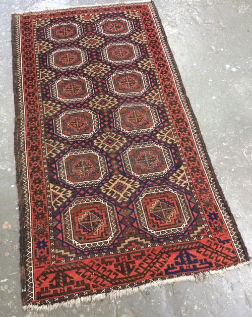 ANTIQUE SALAR KHANI BALUCH RUG KHORASAN REGION CIRCA 1900 - ADDITIONAL PHOTO 1