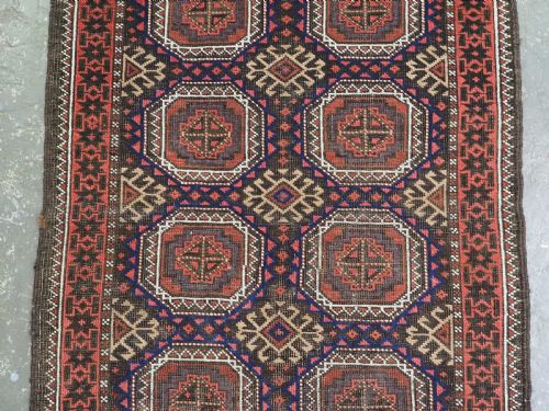 ANTIQUE SALAR KHANI BALUCH RUG KHORASAN REGION CIRCA 1900 - ADDITIONAL PHOTO 3