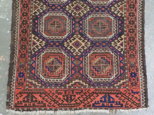 ANTIQUE SALAR KHANI BALUCH RUG KHORASAN REGION CIRCA 1900 - ADDITIONAL PHOTO 4