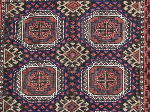ANTIQUE SALAR KHANI BALUCH RUG KHORASAN REGION CIRCA 1900 - ADDITIONAL PHOTO 7