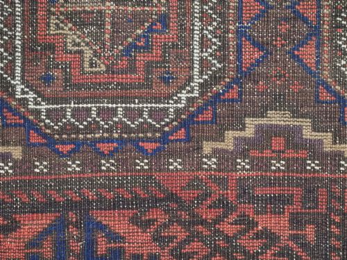 ANTIQUE SALAR KHANI BALUCH RUG KHORASAN REGION CIRCA 1900 - ADDITIONAL PHOTO 10