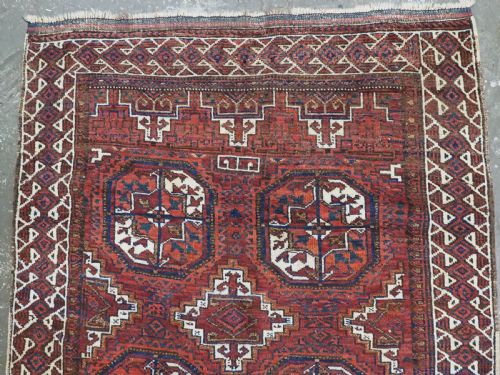 ANTIQUE RUG BY THE QUCHAN KURDS BALUCH SALAR KHANI DESIGN CIRCA 1900 - ADDITIONAL PHOTO 2