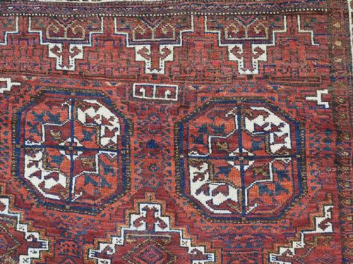 ANTIQUE RUG BY THE QUCHAN KURDS BALUCH SALAR KHANI DESIGN CIRCA 1900 - ADDITIONAL PHOTO 7