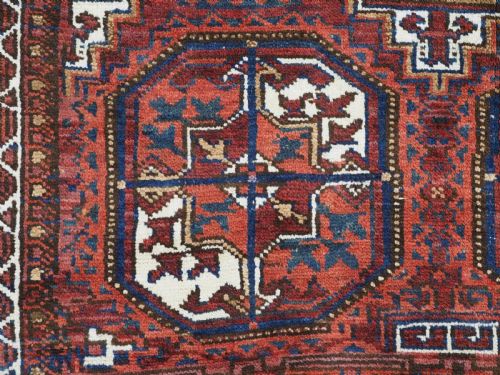 ANTIQUE RUG BY THE QUCHAN KURDS BALUCH SALAR KHANI DESIGN CIRCA 1900 - ADDITIONAL PHOTO 9