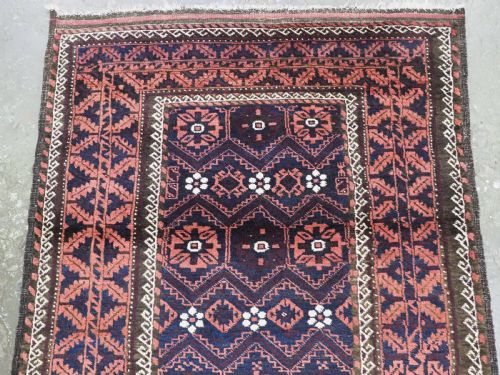 ANTIQUE KHORASAN BALUCH RUG WITH MINA KHANI DESIGN CIRCA 1900 - ADDITIONAL PHOTO 1