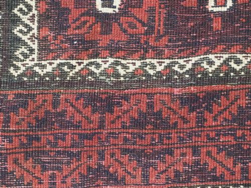 ANTIQUE KHORASAN BALUCH RUG WITH MINA KHANI DESIGN CIRCA 1900 - ADDITIONAL PHOTO 10