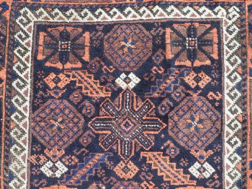 ANTIQUE KHORASAN BALUCH RUG WITH MINA KHANI VARIANT DESIGN CIRCA 1880 - ADDITIONAL PHOTO 7