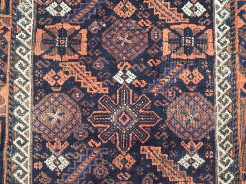 ANTIQUE KHORASAN BALUCH RUG WITH MINA KHANI VARIANT DESIGN CIRCA 1880 - ADDITIONAL PHOTO 8