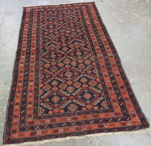 ANTIQUE SALAR KHANI BALUCH RUG WITH HERATI DESIGN CIRCA 1900 - ADDITIONAL PHOTO 1