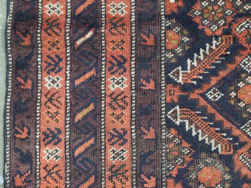 ANTIQUE SALAR KHANI BALUCH RUG WITH HERATI DESIGN CIRCA 1900 - ADDITIONAL PHOTO 6
