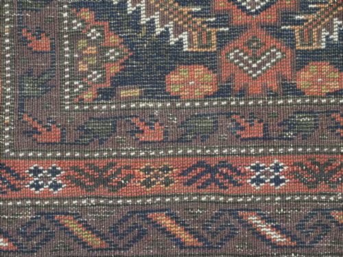 ANTIQUE SALAR KHANI BALUCH RUG WITH HERATI DESIGN CIRCA 1900 - ADDITIONAL PHOTO 10