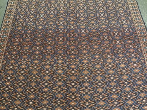 ANTIQUE YOMUT TURKMEN PALAS SOUMAK KILIM OUTSTANDING CONDITION CIRCA 1900 - ADDITIONAL PHOTO 3