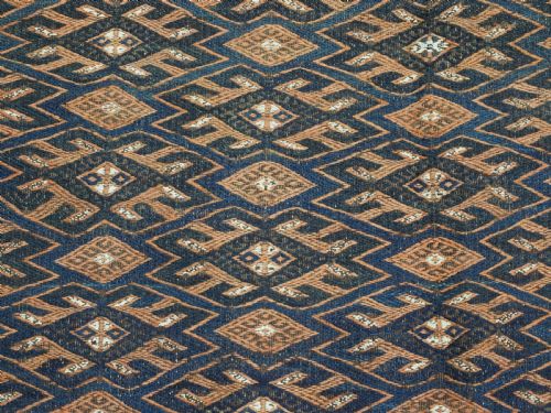 ANTIQUE YOMUT TURKMEN PALAS SOUMAK KILIM OUTSTANDING CONDITION CIRCA 1900 - ADDITIONAL PHOTO 7