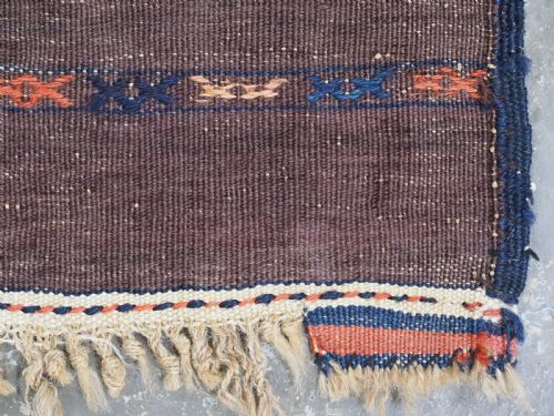 ANTIQUE YOMUT TURKMEN PALAS SOUMAK KILIM OUTSTANDING CONDITION CIRCA 1900 - ADDITIONAL PHOTO 12