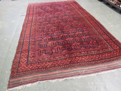 ANTIQUE CHAKHANSUR BALUCH MAIN CARPET WESTERN AFGHANISTAN CIRCA 1890 - ADDITIONAL PHOTO 1