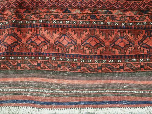 ANTIQUE CHAKHANSUR BALUCH MAIN CARPET WESTERN AFGHANISTAN CIRCA 1890 - ADDITIONAL PHOTO 7
