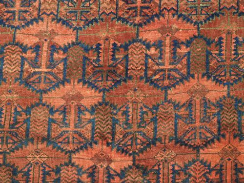 ANTIQUE CHAKHANSUR BALUCH MAIN CARPET WESTERN AFGHANISTAN CIRCA 1890 - ADDITIONAL PHOTO 11