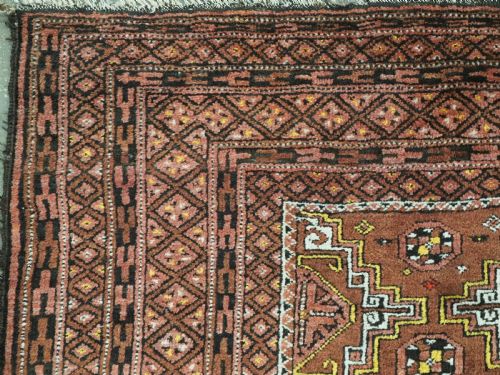 ANTIQUE SALAR KHANI BALUCH RUG LARGE GUL DESIGN CIRCA 1900 - ADDITIONAL PHOTO 6