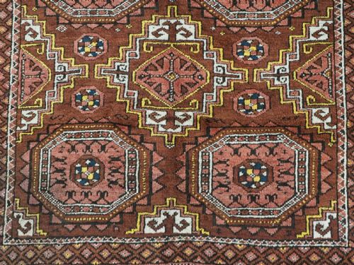 ANTIQUE SALAR KHANI BALUCH RUG LARGE GUL DESIGN CIRCA 1900 - ADDITIONAL PHOTO 10