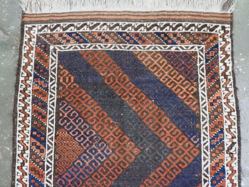 ANTIQUE BALUCH RUG WITH MUSHWANI TYPE DESIGN HERAT REGION CIRCA 1900 - ADDITIONAL PHOTO 2