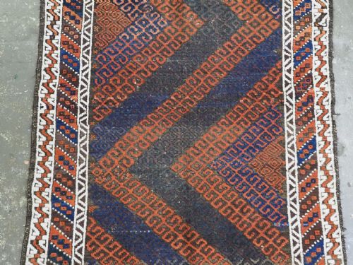 ANTIQUE BALUCH RUG WITH MUSHWANI TYPE DESIGN HERAT REGION CIRCA 1900 - ADDITIONAL PHOTO 3