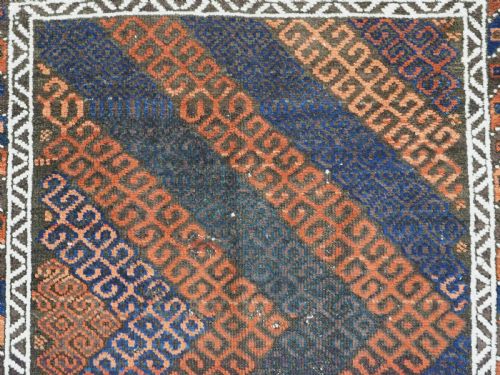 ANTIQUE BALUCH RUG WITH MUSHWANI TYPE DESIGN HERAT REGION CIRCA 1900 - ADDITIONAL PHOTO 7