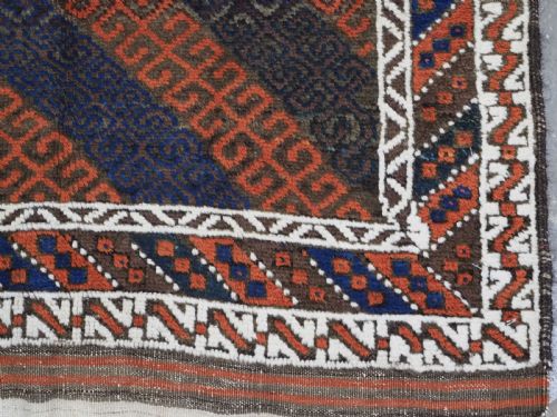 ANTIQUE BALUCH RUG WITH MUSHWANI TYPE DESIGN HERAT REGION CIRCA 1900 - ADDITIONAL PHOTO 10