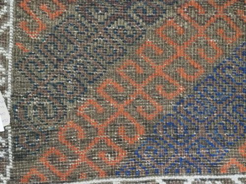 ANTIQUE BALUCH RUG WITH MUSHWANI TYPE DESIGN HERAT REGION CIRCA 1900 - ADDITIONAL PHOTO 11