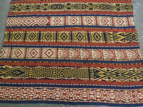 ANTIQUE CENTRAL ASIAN UZBEK GAJERI KILIM STRIKING DESIGN AND LARGE SIZE CIRCA 1900 - ADDITIONAL PHOTO 4
