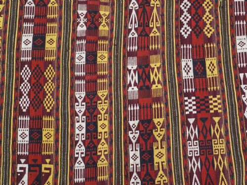 ANTIQUE UZBEK GAJERI GHUDJERI KILIM SMALL SIZE PROBABLY MADE FROM A TENT BAND CIRCA 190020 - ADDITIONAL PHOTO 6
