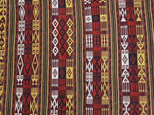 ANTIQUE UZBEK GAJERI GHUDJERI KILIM SMALL SIZE PROBABLY MADE FROM A TENT BAND CIRCA 190020 - ADDITIONAL PHOTO 7