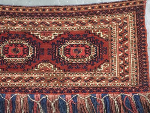 ANTIQUE TEKKE TURKMEN TORBA VERY FINE DOWRY WEAVING CIRCA 1880 - ADDITIONAL PHOTO 3