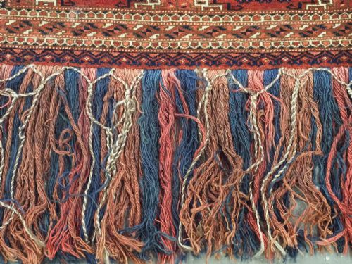 ANTIQUE TEKKE TURKMEN TORBA VERY FINE DOWRY WEAVING CIRCA 1880 - ADDITIONAL PHOTO 5